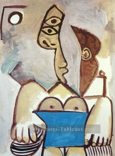 Nude assis 1971 cubisme Pablo Picasso Peintures à l'huile